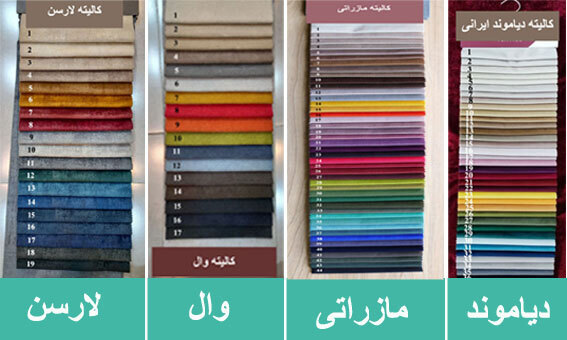 انواع پارچه ها در محصولات برند البرز